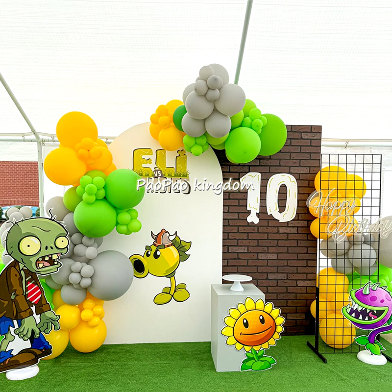 Party Games Baby Shower - Plants Vs Zombies Balloons Cartoon Game