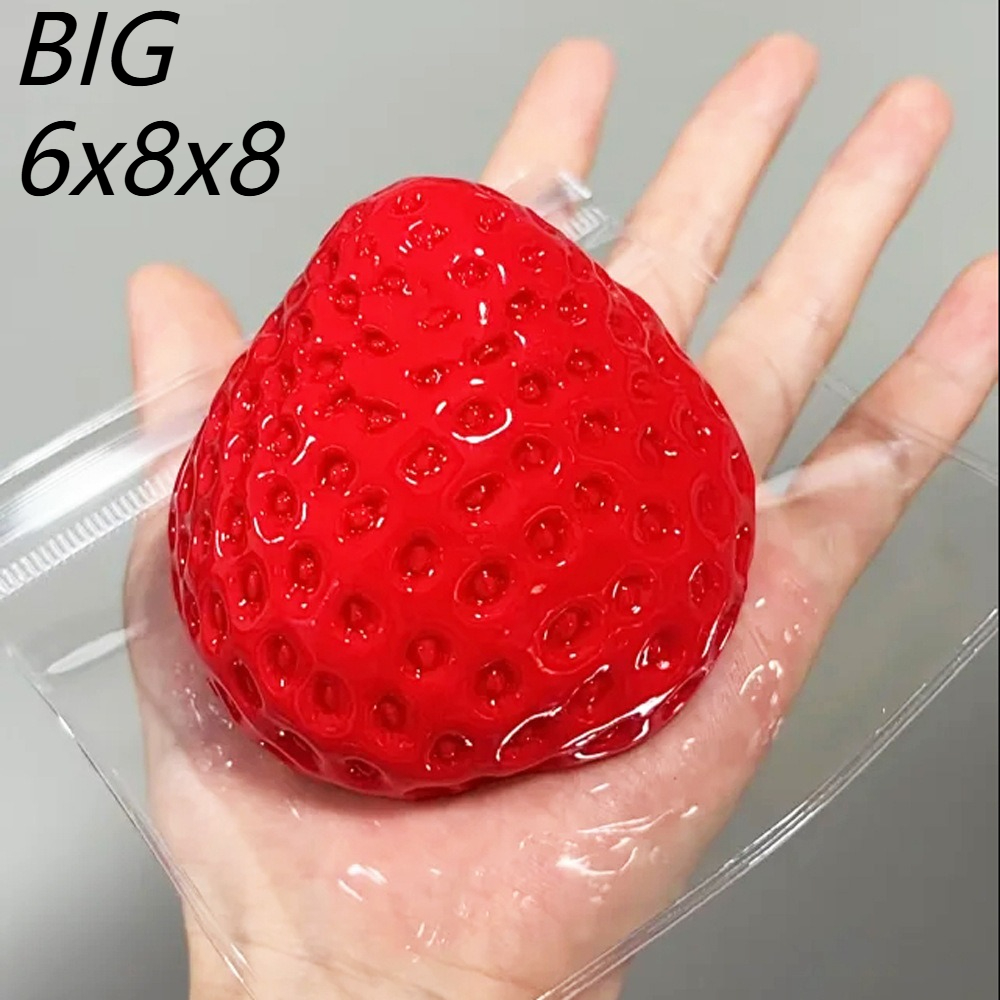 Party Games Ideas - Strawberry Squeeze Toy Fidget Toy Slow