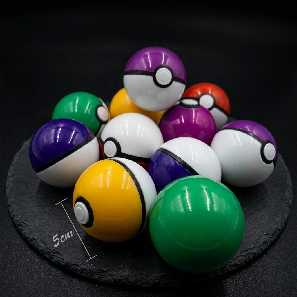 Party Games Ideas - Bandai Pokemon 50mm Pokeball Capsule Gashapon