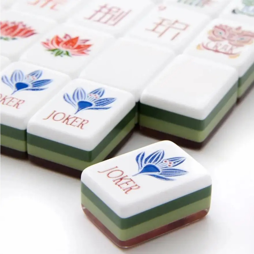 Party Family Games - Portable 160Pcs American Mahjong Set, 4-layer