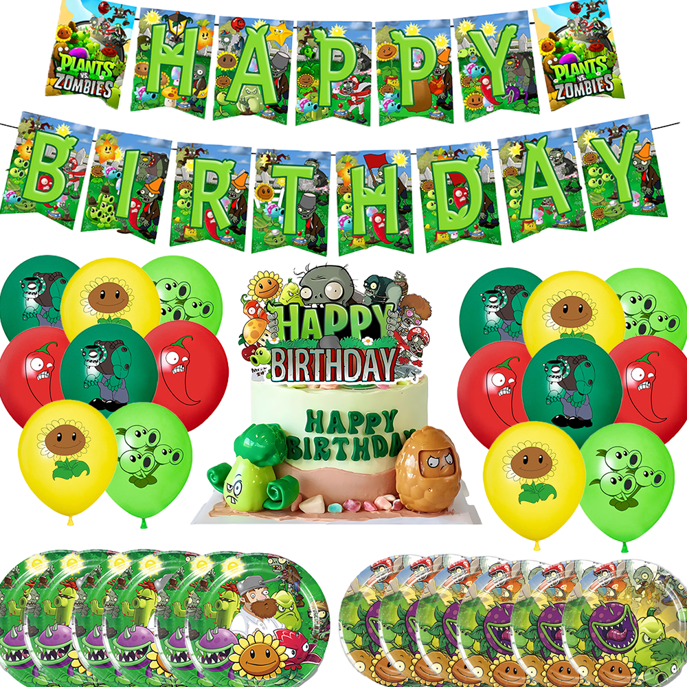 Zombie Party Games - P&Plants vs.Zombies Game P-PVZ Birthday Party