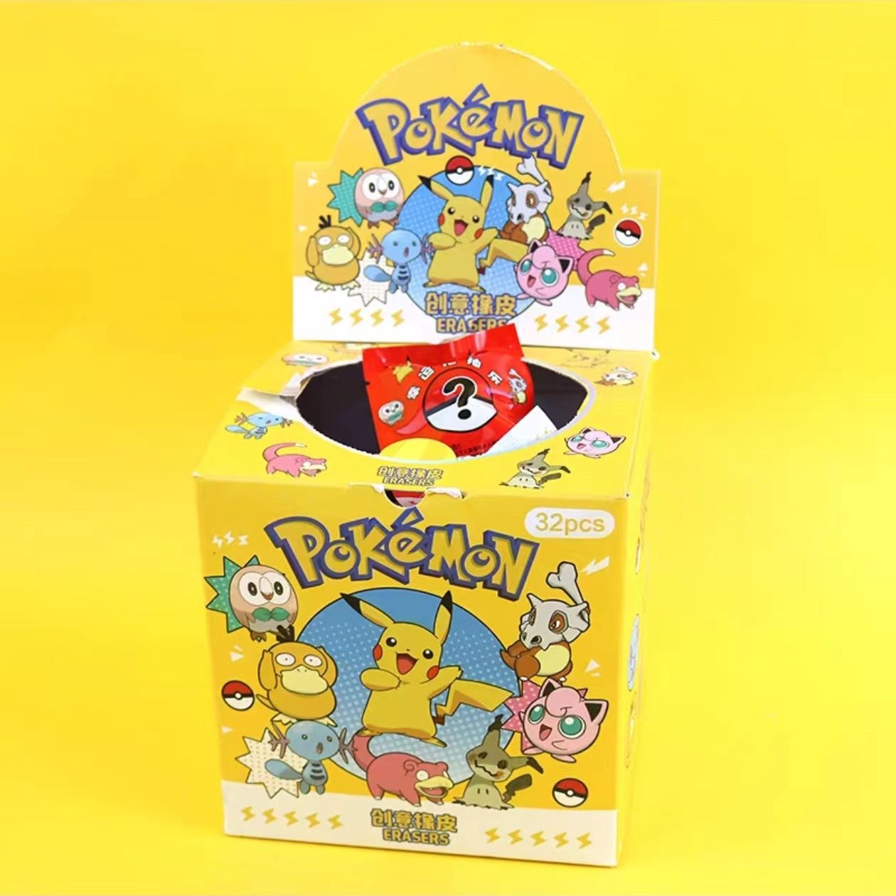 Party Games Cards - Pokemon Blind Bag Eraser Surprise Box