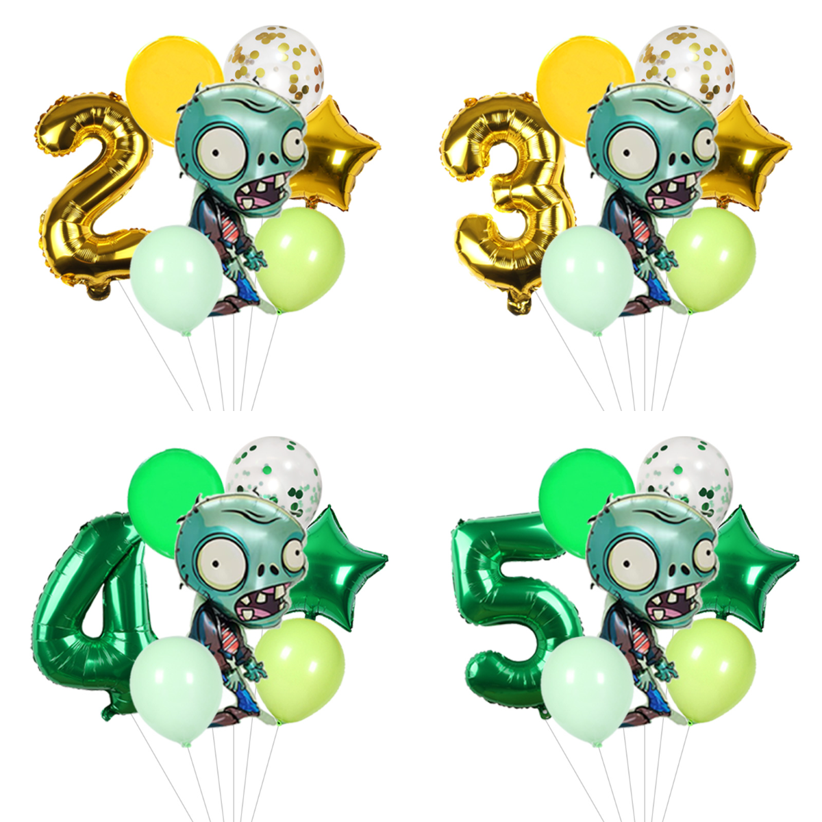 Zombie Party Games - Plants vs Zombies Foil & Latex