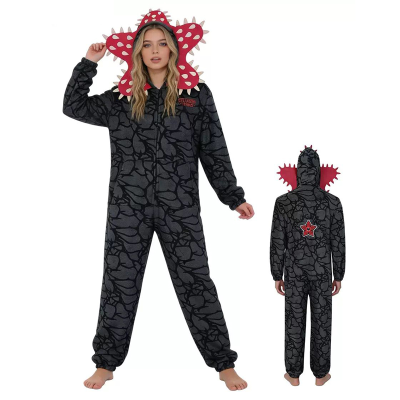 Party Games Animals - Christmas Monster Pajamas with Demogorgon Plant