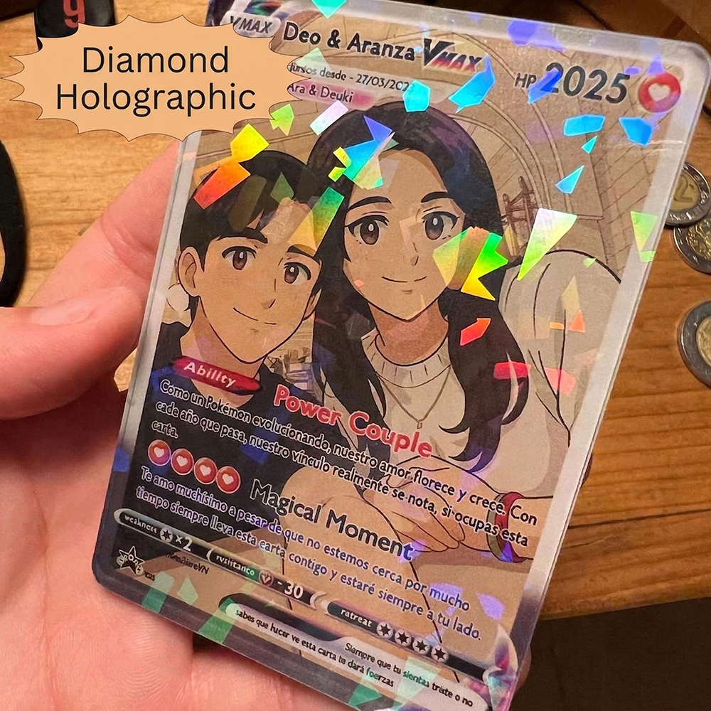 Party Games Cards - Personalized Anime Anniversary Card Custom Photo