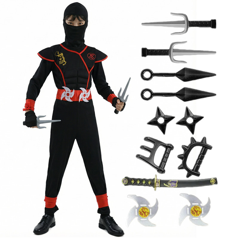 Black and Blue Ninja Costume f – обзор и цена Party Games Ideas