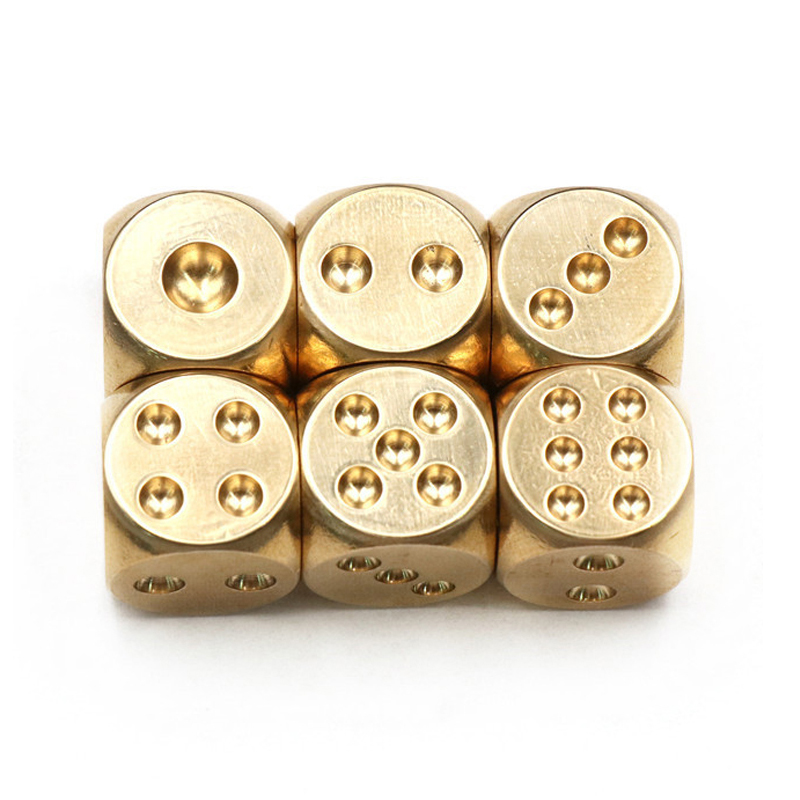 10/5PCS Brass Game Dice 15MM B – обзор и цена Party Games Juegos De Mesa
