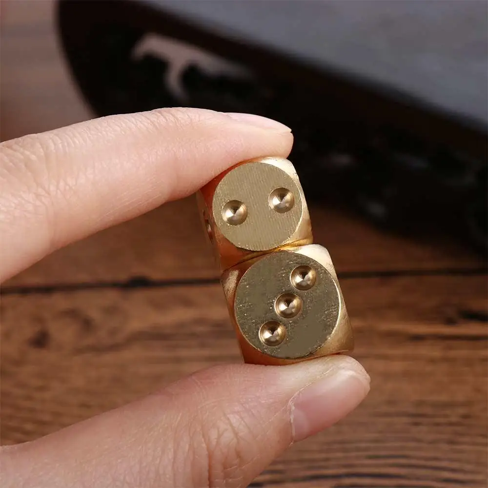 10/5PCS Brass Game Dice 15MM B – обзор и цена Party Games Juegos De Mesa