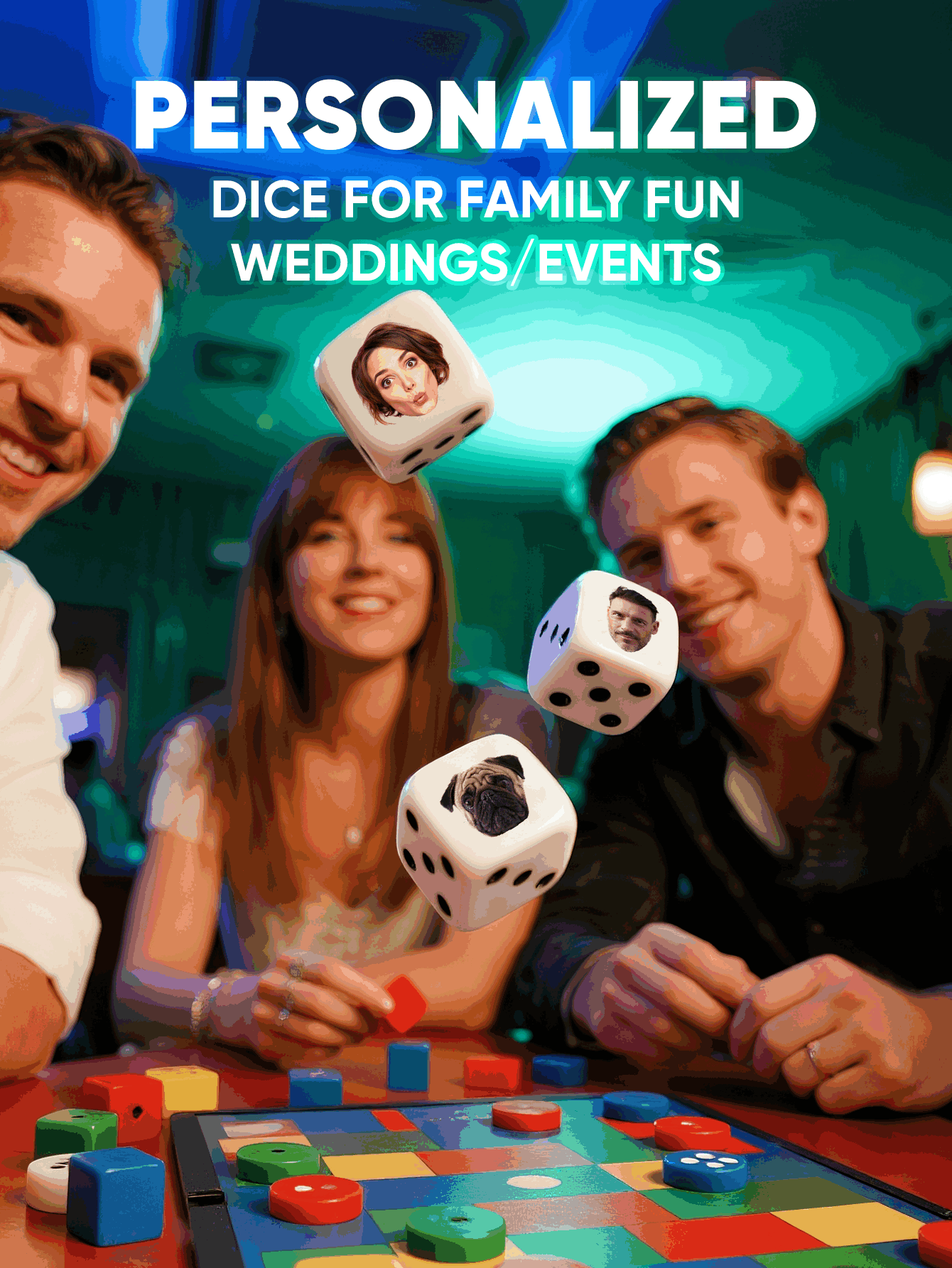 Custom Face Dice Personalized  – обзор и цена Party Family Games