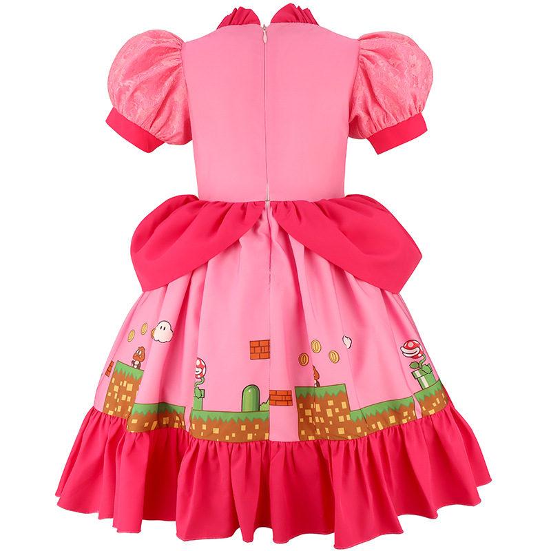 Princess Peach Costume Dress w – обзор и цена Party Games Summer