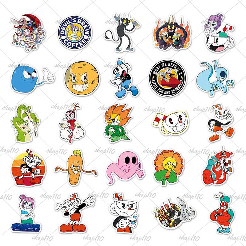 Cuphead Sticker Boy Game Gift  – обзор и цена Party Games Baby Shower