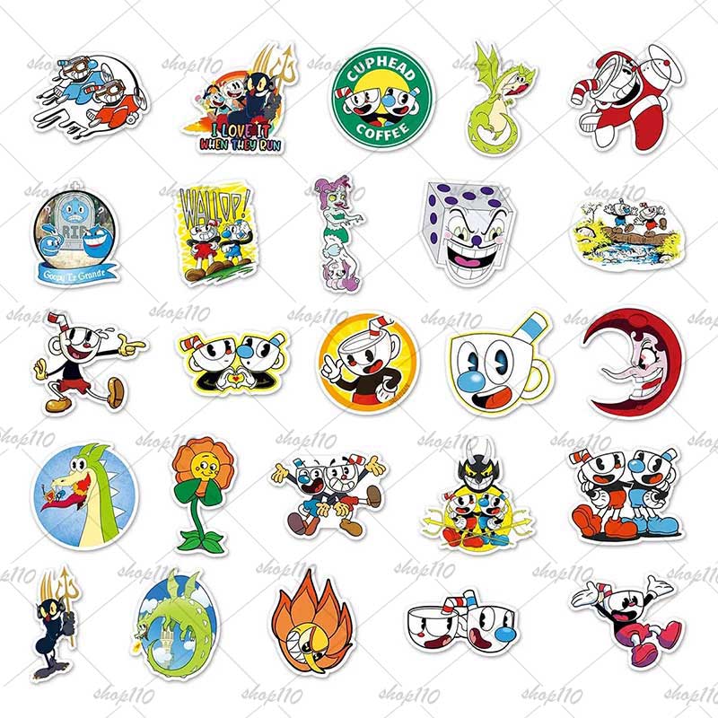Cuphead Sticker Boy Game Gift  – обзор и цена Party Games Baby Shower