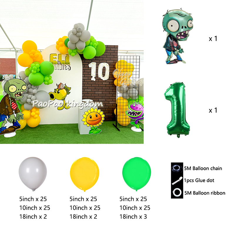 Plants Vs Zombies Balloons Car – обзор и цена Party Games Baby Shower