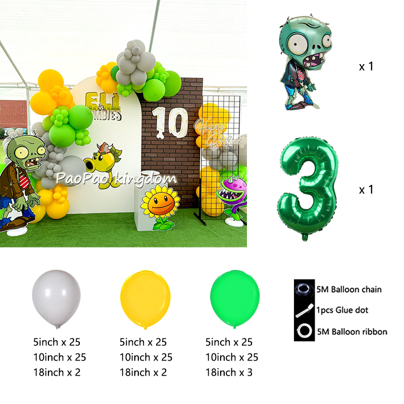 Plants Vs Zombies Balloons Car – обзор и цена Party Games Baby Shower