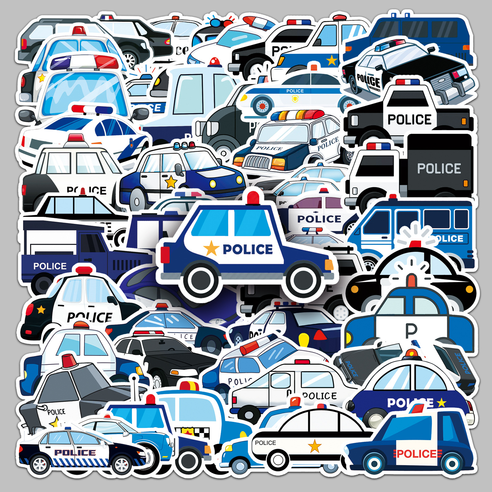 50Pcs Cartoon Police Car Theme – обзор и цена Party Games Baby Shower
