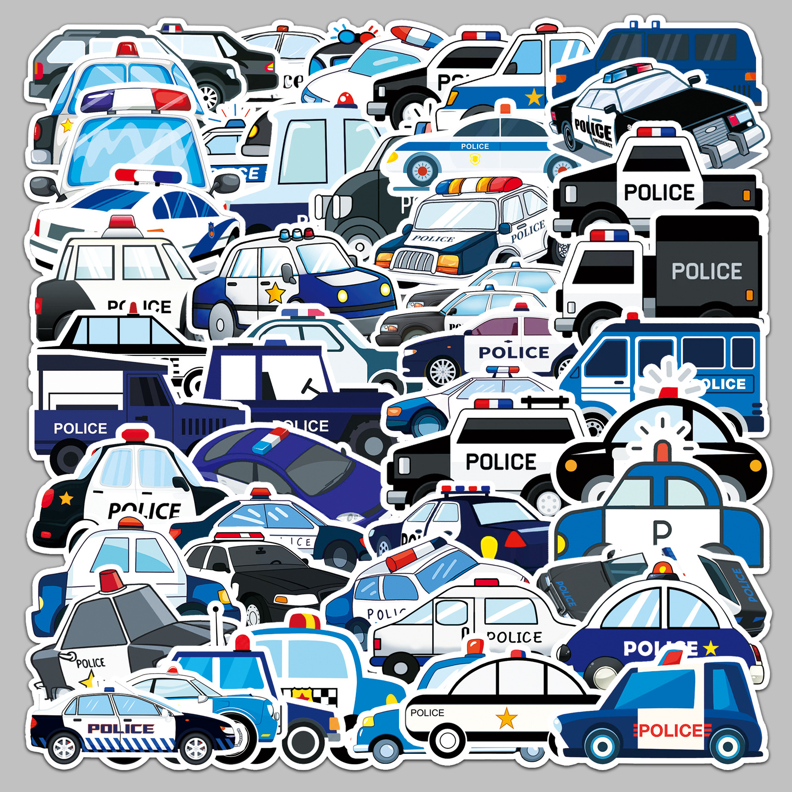 50Pcs Cartoon Police Car Theme – обзор и цена Party Games Baby Shower