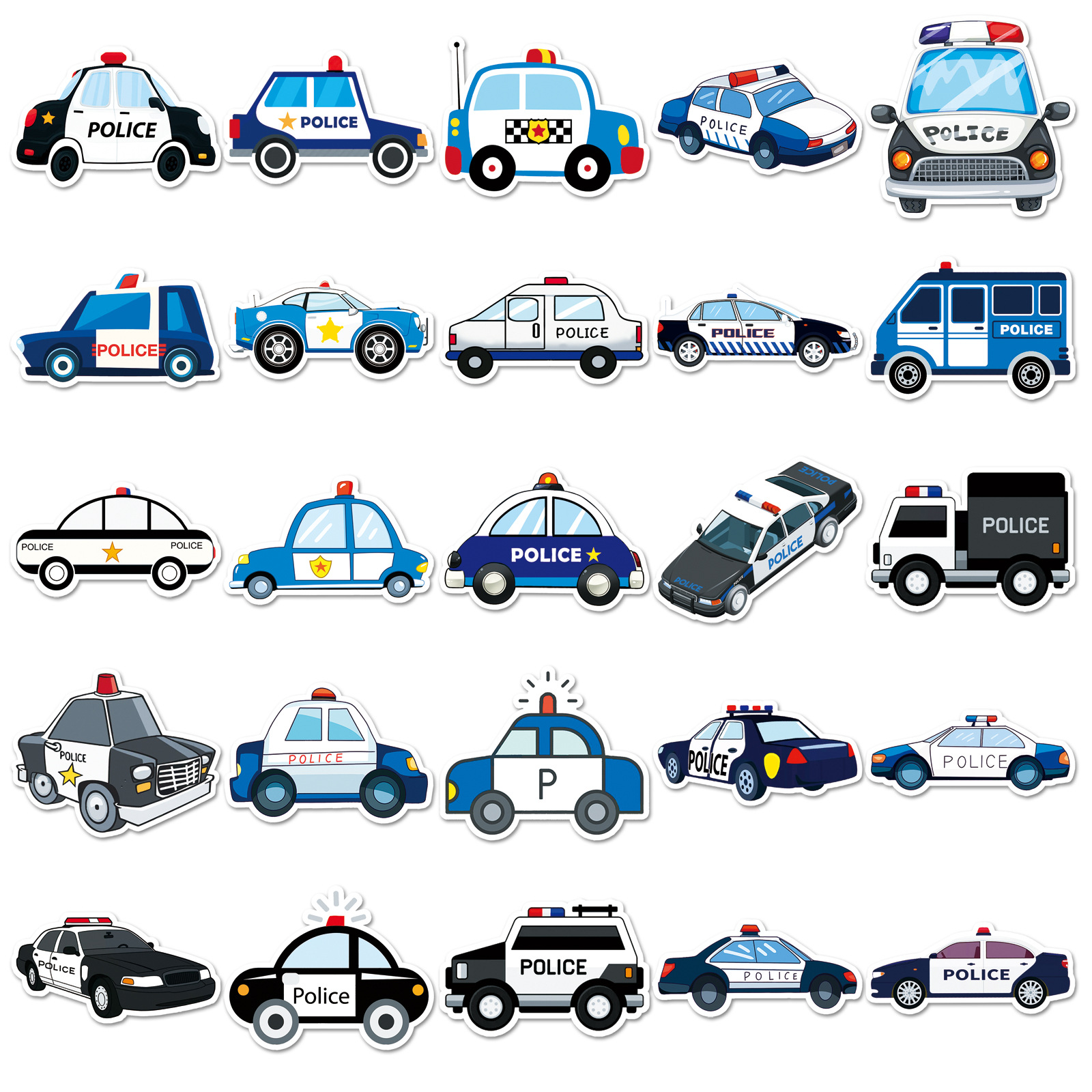 50Pcs Cartoon Police Car Theme – обзор и цена Party Games Baby Shower