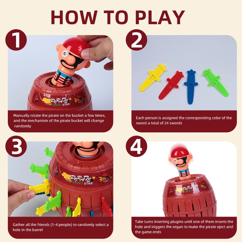 Funny Prank Toy Set Pirate Buc – обзор и цена Party Games 15 In 1