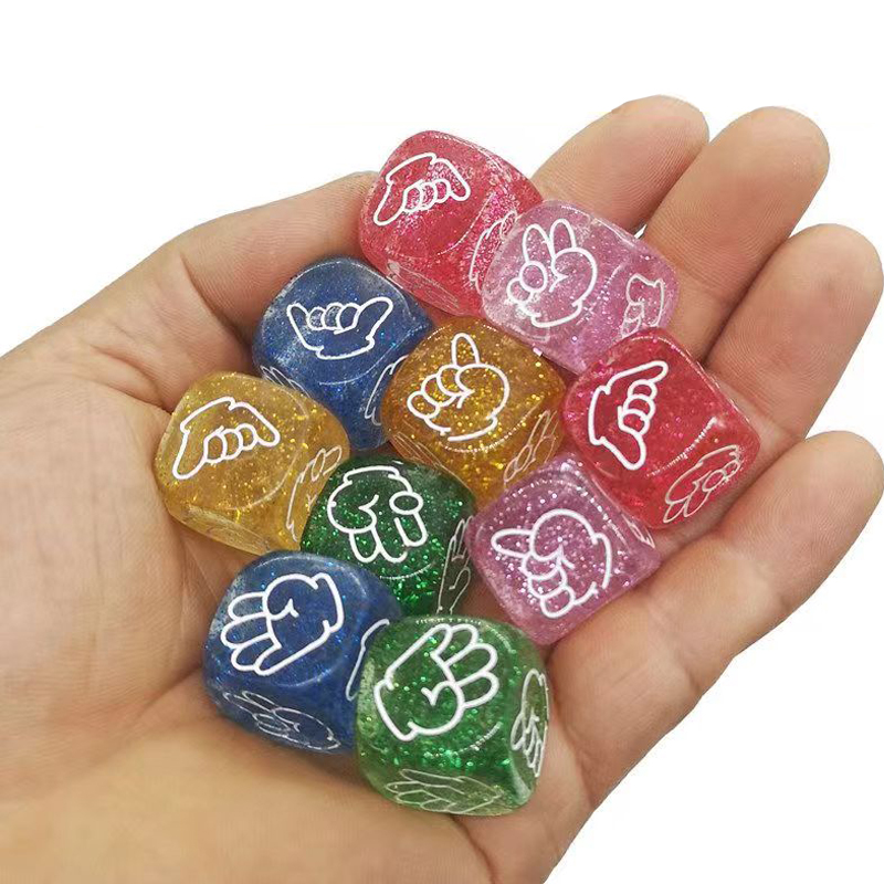 5PCS Rock Paper Scissors Dice  – обзор и цена Party Games Juegos De Mesa
