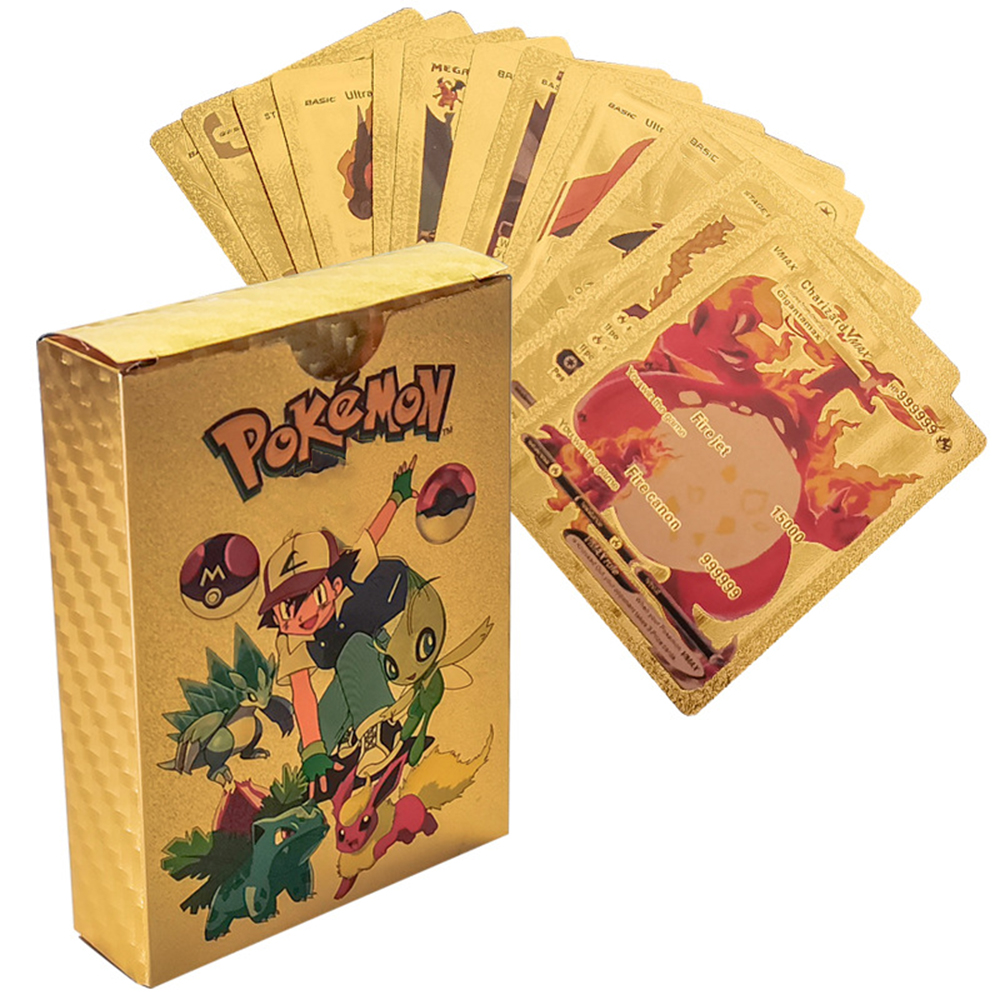 55PCS Pokemon Cards Vmax GX Go – обзор и цена Party Games Cards