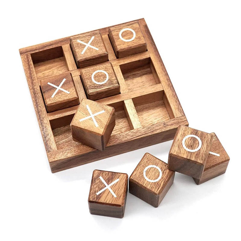 Wooden Tic Tac Toe Board Game  – обзор и цена Party Games Juegos De Mesa