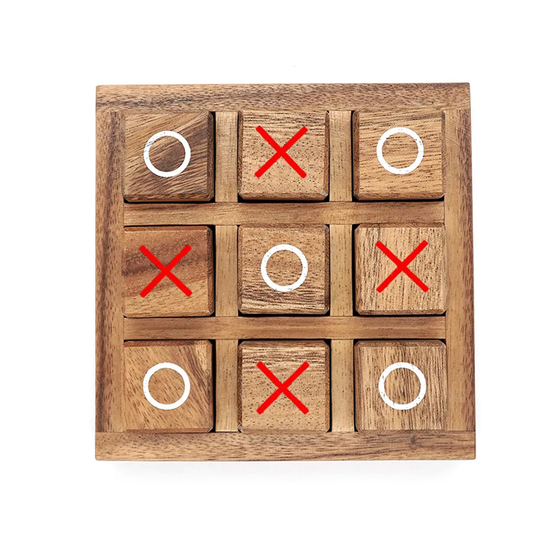 Wooden Tic Tac Toe Board Game  – обзор и цена Party Games Juegos De Mesa