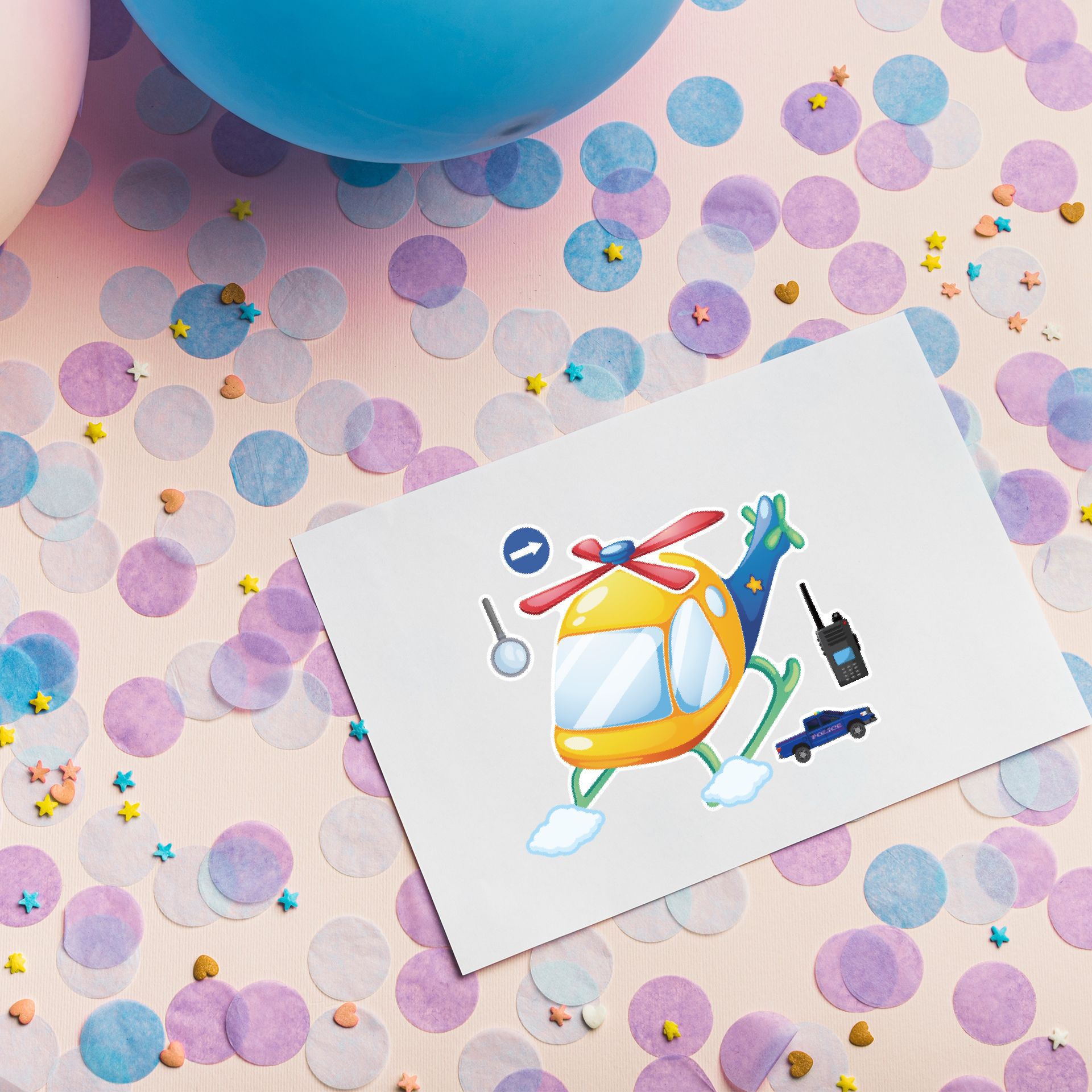 16Sheets Cartoon Vocation Poli – обзор и цена Party Games Baby Shower