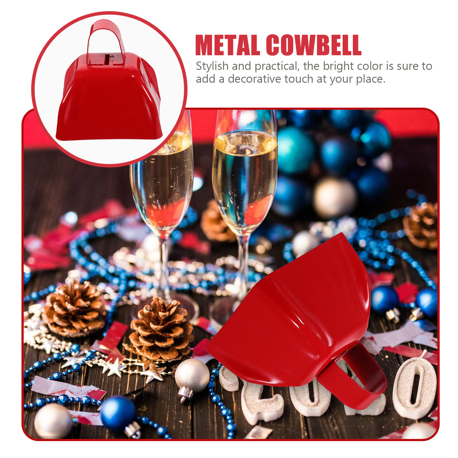 2Pcs Premium Square Cowbells M – обзор и цена Party Games Animals
