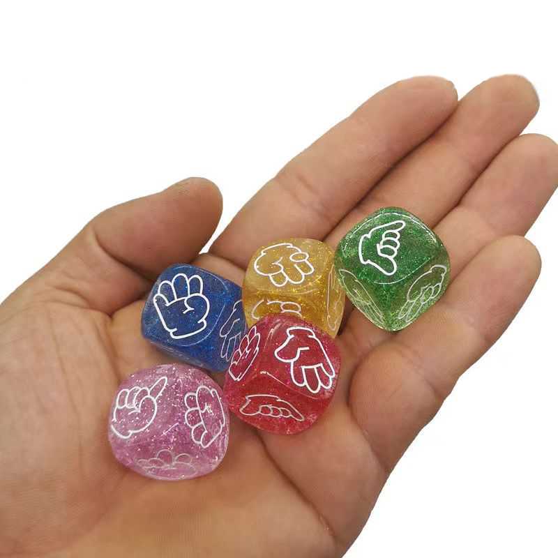 10PCS Glitter Dice 6 Sided 20M – обзор и цена Party Games Juegos De Mesa