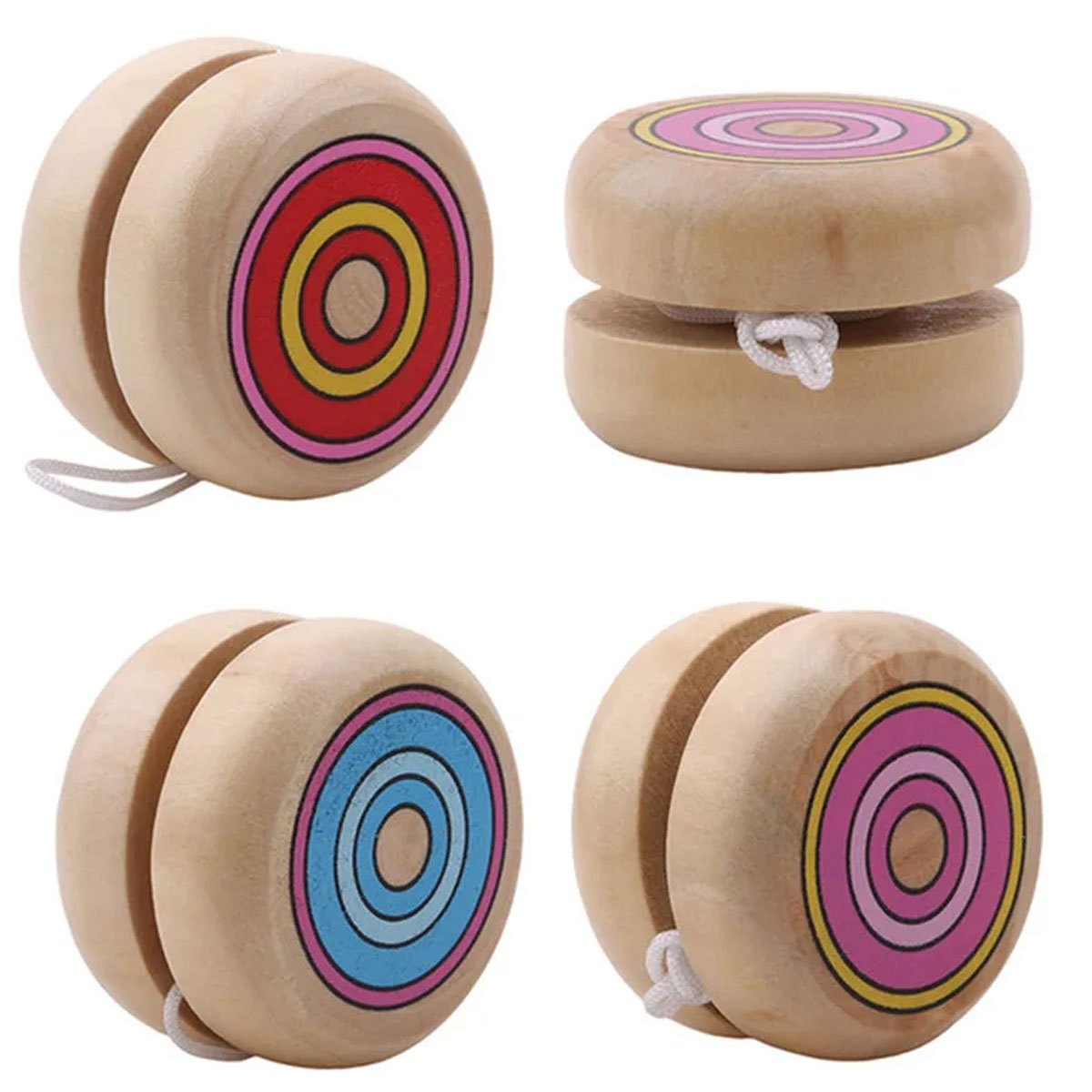 2pcs Wooden Circular Yo-Yo Bal – обзор и цена Party Games Physical
