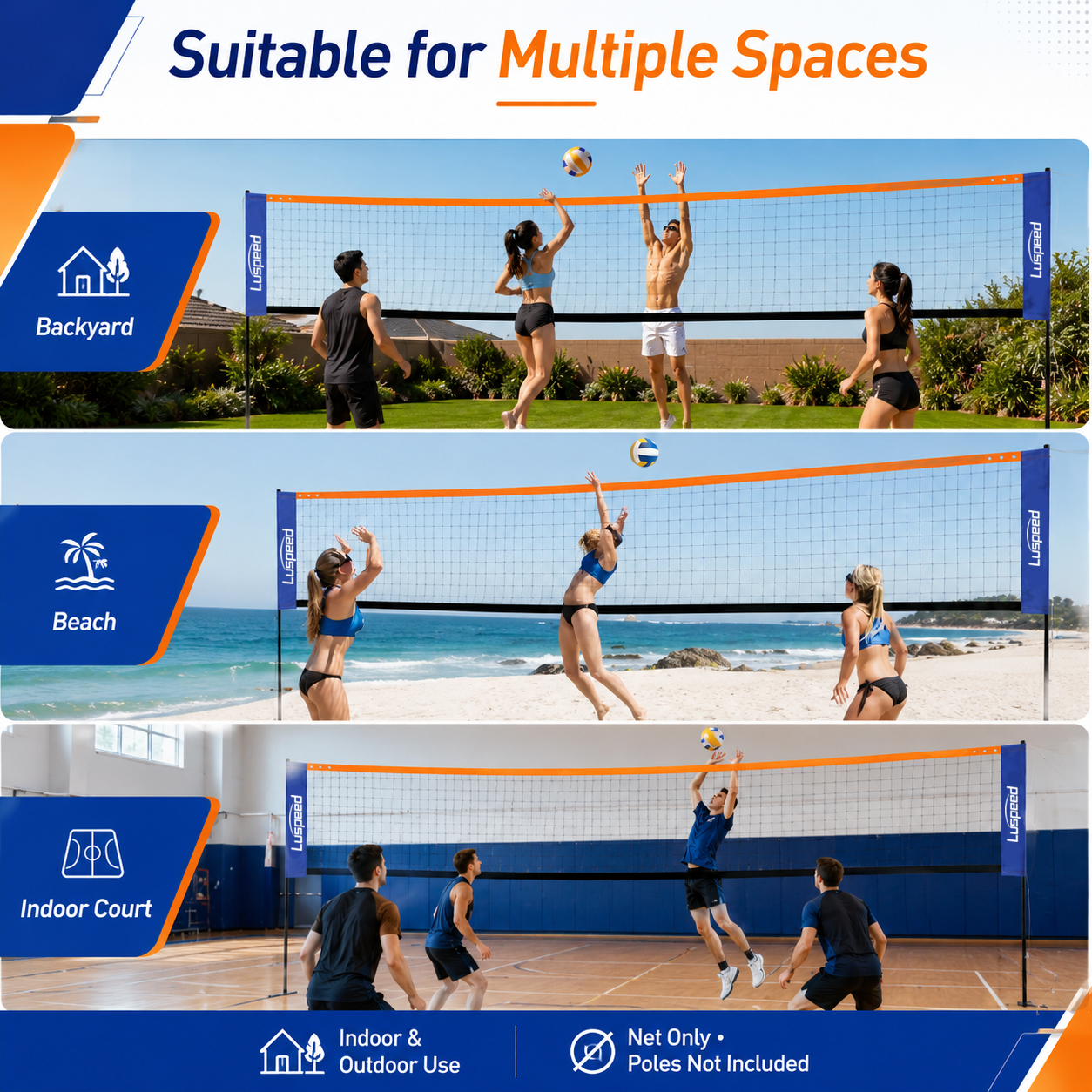 Portable Volleyball Net Outdoo – обзор и цена Badminton Set Garden