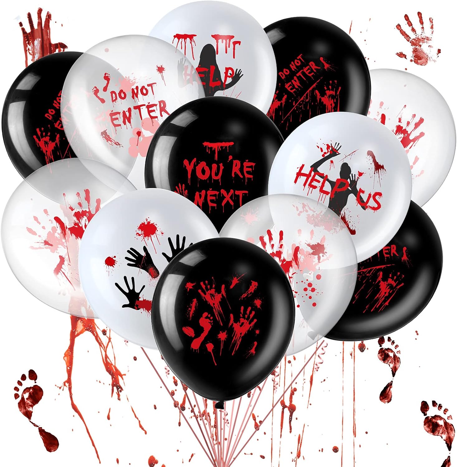 45 Pcs Scary Halloween Balloon – обзор и цена Zombie Party Games