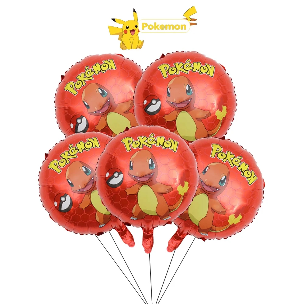 5pcs Pokemoned Cute Aluminum F – обзор и цена Party Games Baby Shower