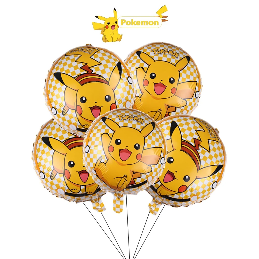 5pcs Pokemoned Cute Aluminum F – обзор и цена Party Games Baby Shower