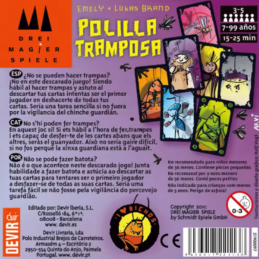 Polilla Tramposa Board Games T – обзор и цена Party Games Juegos De Mesa