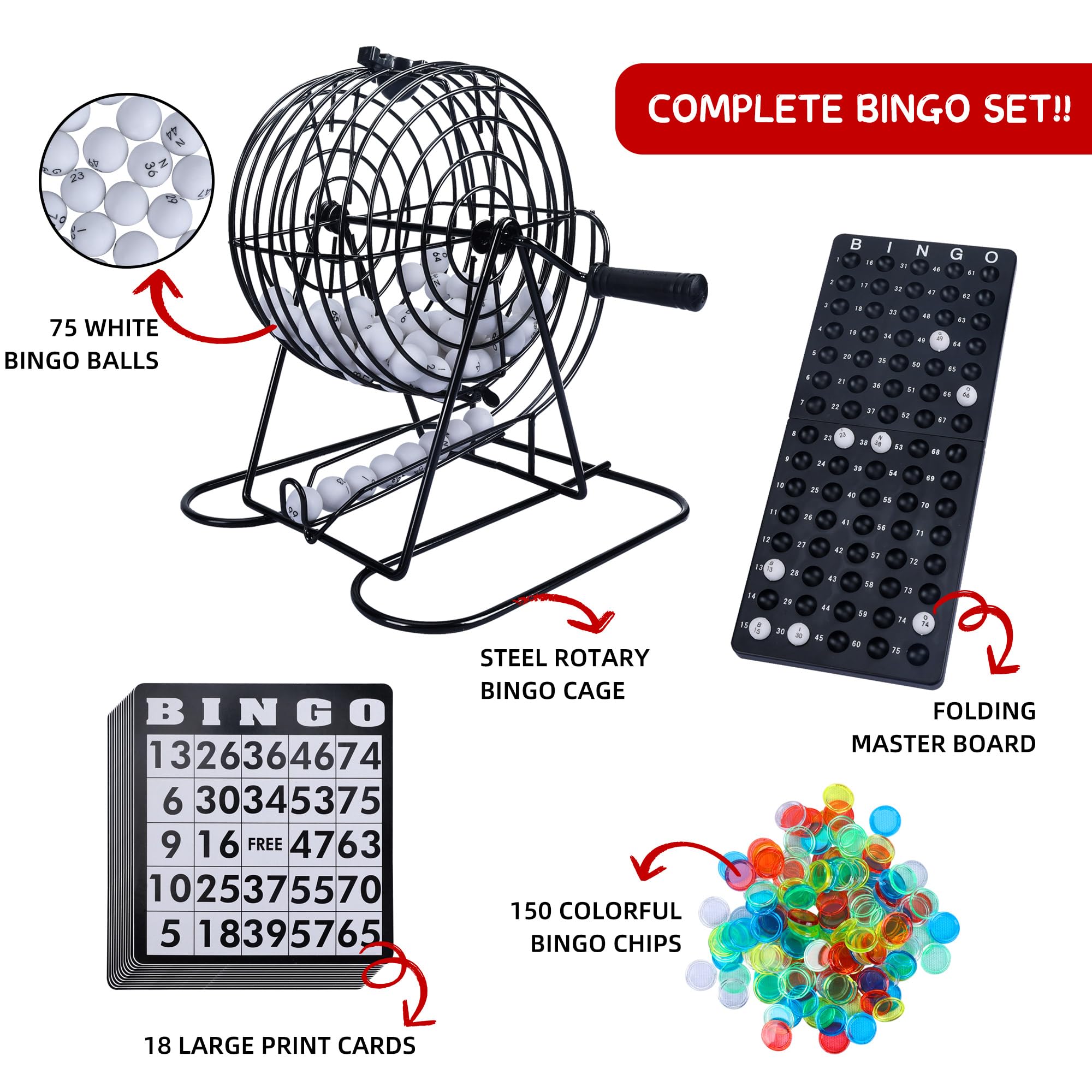 Bingo Game Set for Adults and  – обзор и цена Party Games For Adults Large Group