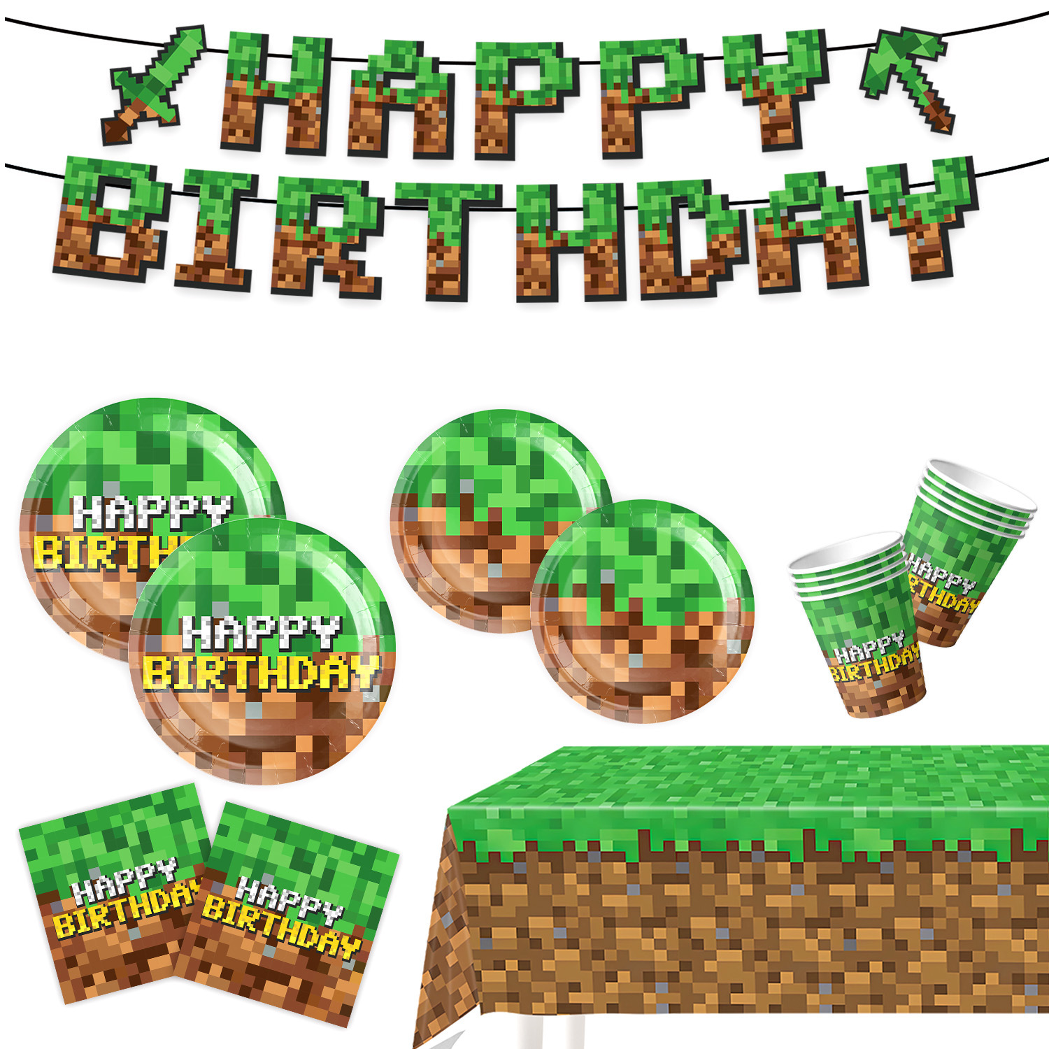 Minecraft Themed Birthday Part – обзор и цена Party Games Ideas