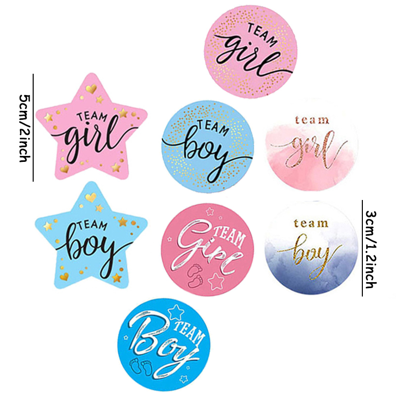 60Pcs Gender Reveal Stickers f – обзор и цена Party Games Baby Shower